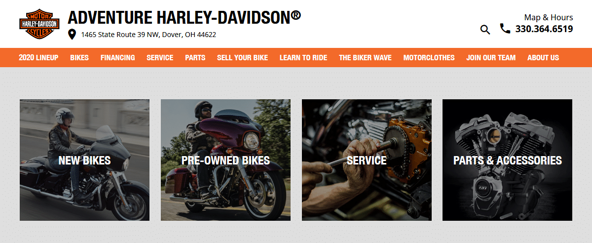 Adventure-Harley-Davidson online