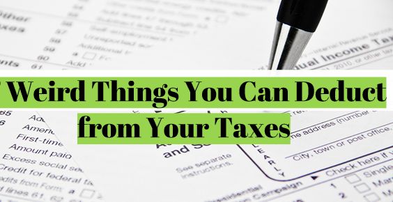7 Weird Things You Can Deduct from Your Taxes  CouponLab
