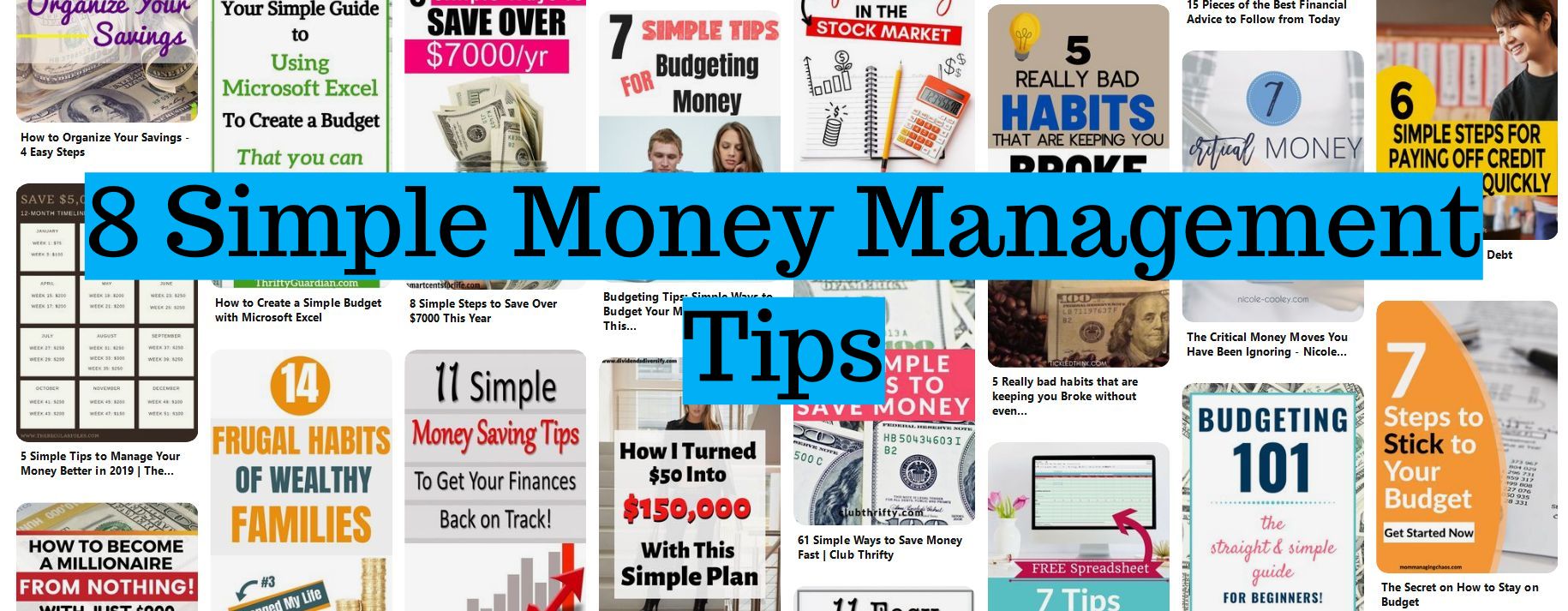 8 Simple8 Simple Money Management Tips(1)