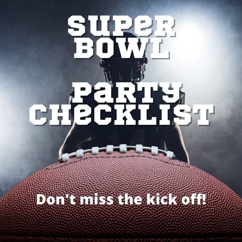 super bowl party checklist